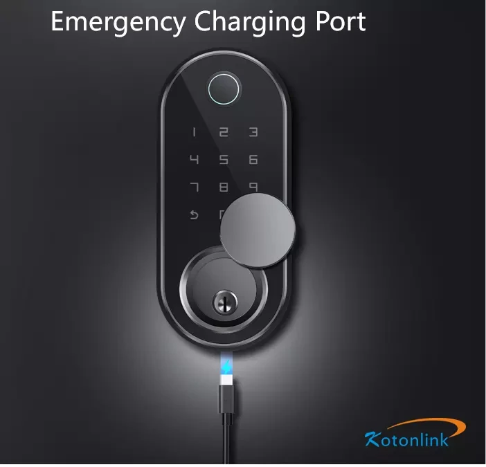 Tuya BLE Smart Aluminum Door Lock Biometric Fingerprint Security Anti-theft Digital Keyless Lock Smart Fingerprint Door Lock