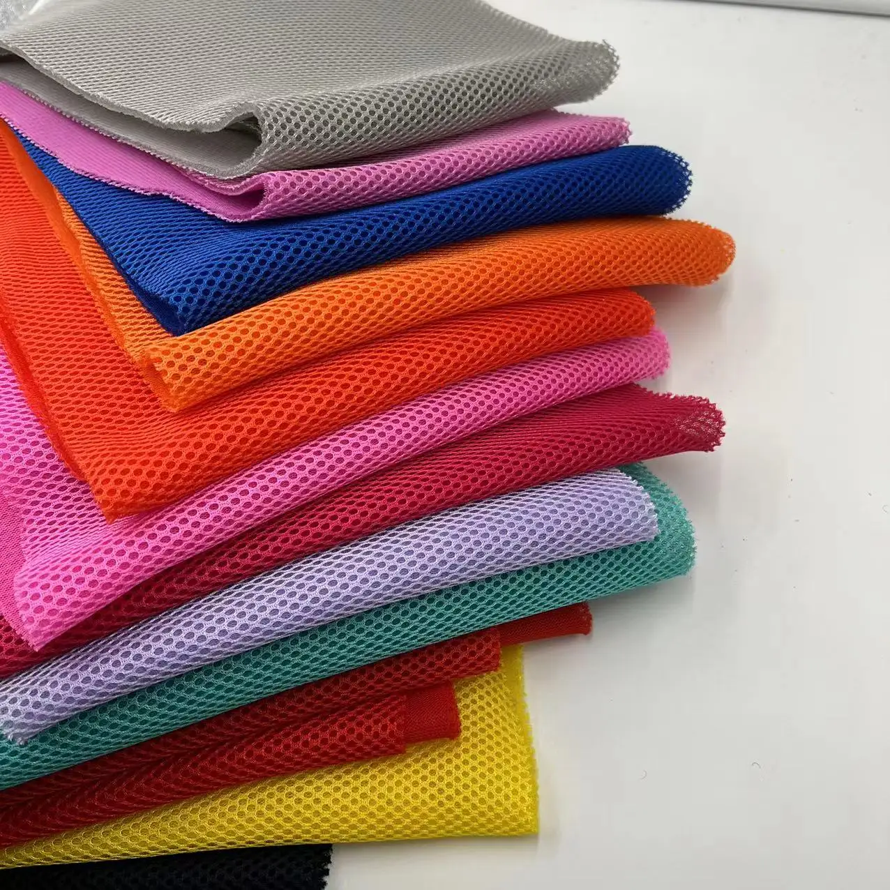 environmental protection 100Poylester sandwich Fabric 3d air mesh fabric printing blanket mattresses quilted fabric composite