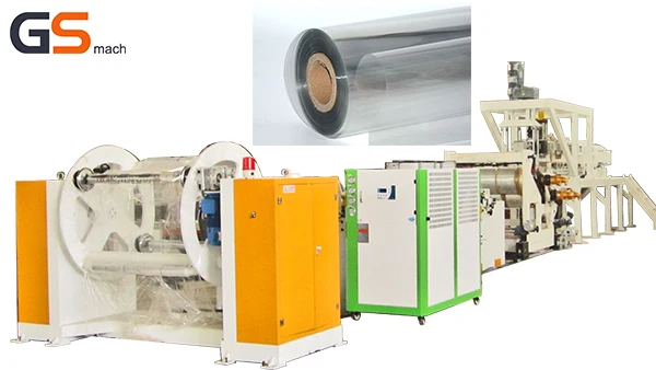 PET plastic sheet extrusion line for on high end cosmetics package