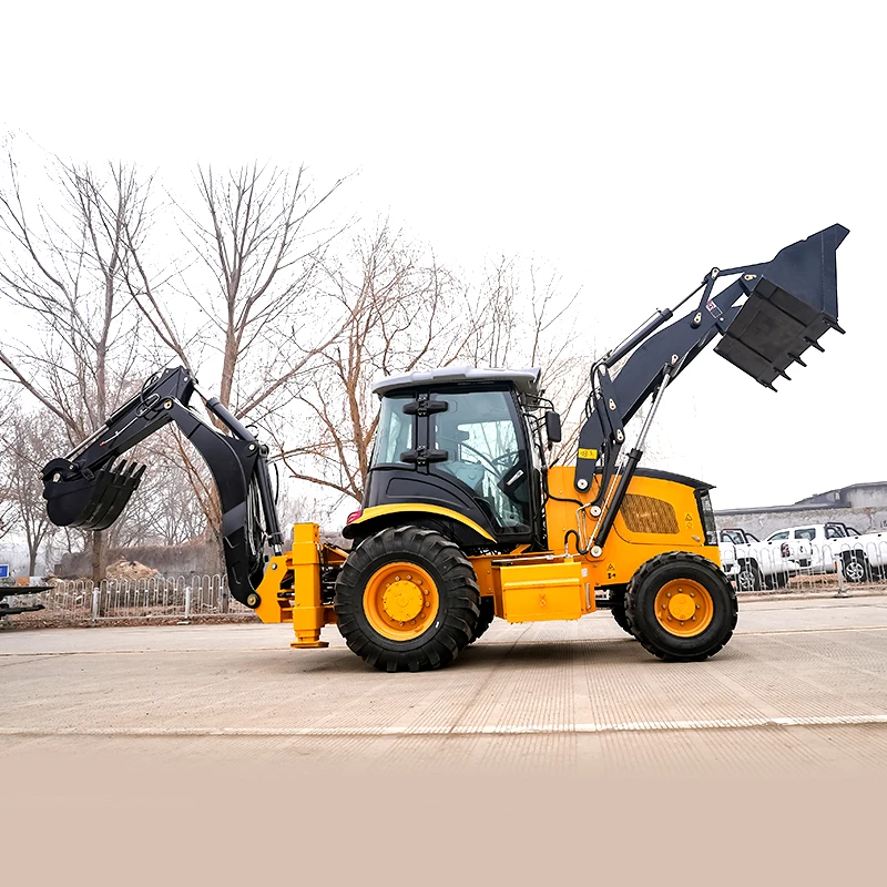 China New Loading 1 2 Ton Diesel Backhoe Loader Excavator Digger Attachment EPA Euro V Engine Options