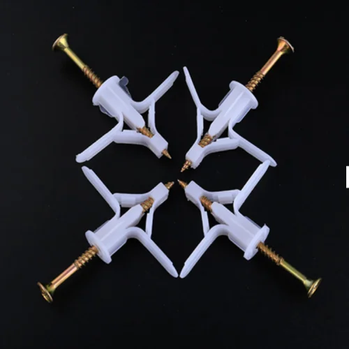 Airplane Shape Plastic Expansion Anchor Gypsum Board Professional Hollow Wall Screws Hollow Gecko Expansion Tube