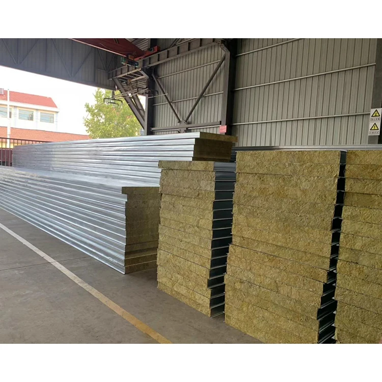 cleanroom system clean room wall sound insulation 50mm 75mm 100mm rock wool sandwich panels