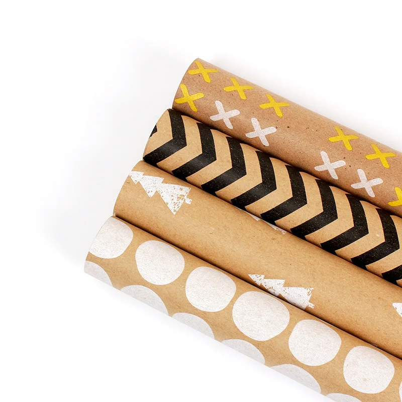 The New High-grade Kraft Wrapping Paper Cutter Wood Pulp Craft Paper Offset Printing Accept Customized Logo Virgin Chemical Pulp