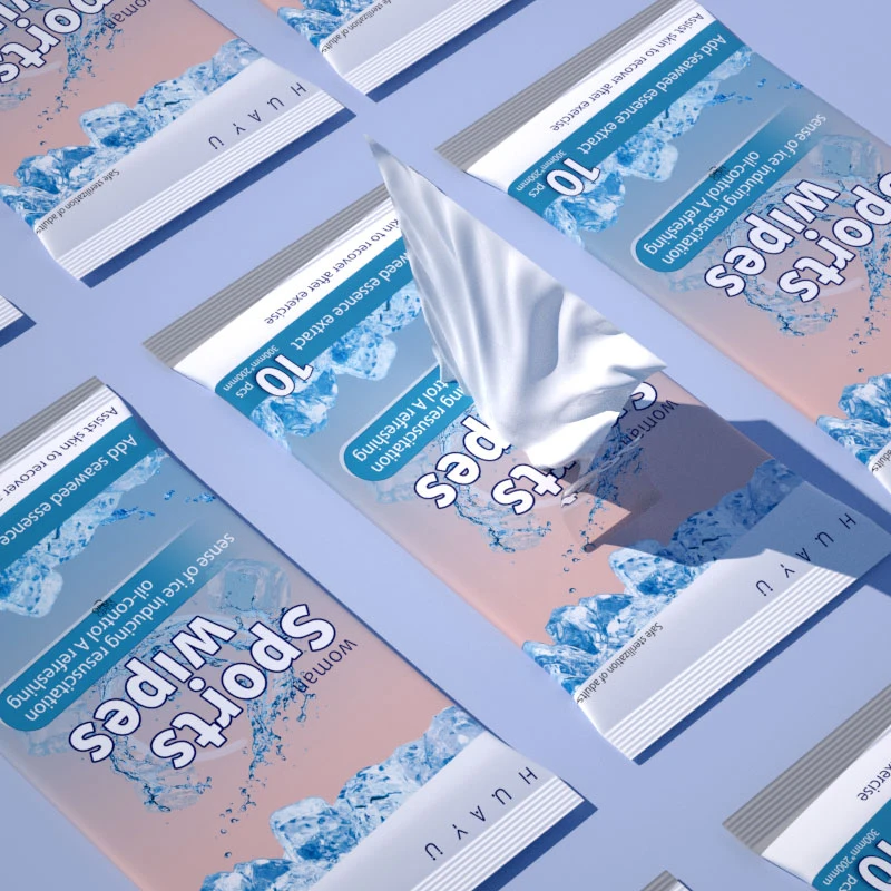 Mint Cool Feeling Wet Wipes Refreshing Cleaning Wet Tissue