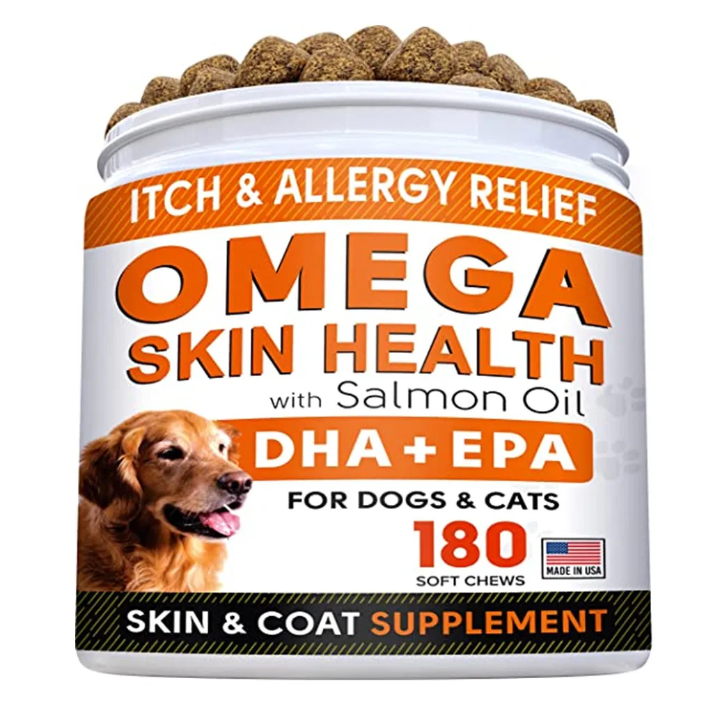 OEM/ODM Fish Oil Omega 3 Treats for Dogs Alaskan Salmon Oil Chews EPA & DHA Fatty Acids for Itch Relief Shedding