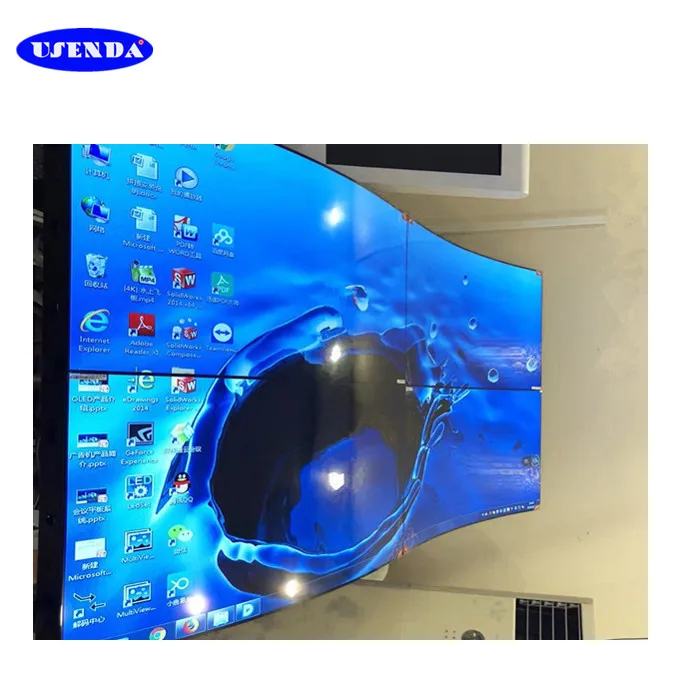 Indoor 55inch 3x3 4K Oled Video Wall Panels 2x2 Frame CCTV System Curved LCD Video Wall Solution
