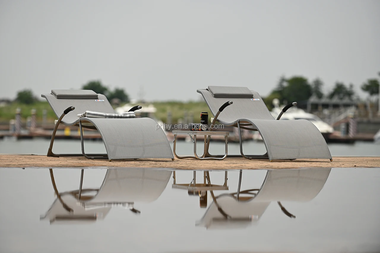 iron modern outdoor chaise lounger bed