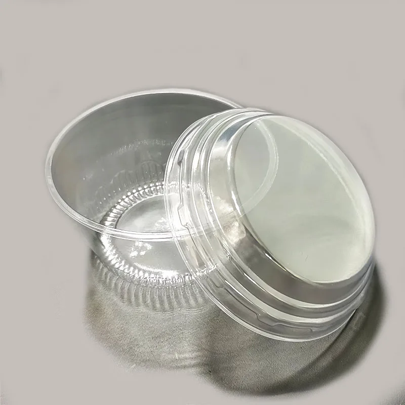 
TOP SALE 8 OZ Transparent Snack Food Dessert Ice Cream Cake Use Disposable Plastic Cup with Lid 