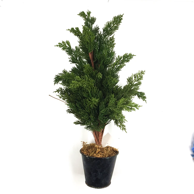 High Quality Plastic Pine Bonsai Indoor Artificial Tree