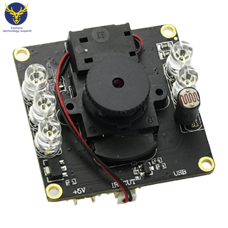 Infrared CMOS 2MP 1080P face recognition HD camera module 180 degree wide angle lens usb camera IR CUT