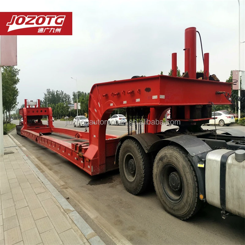 OEM Wind Turbine Blades Machine Transport Trailer Extendable Low Bed Semi Trailer for Wind Power Blades