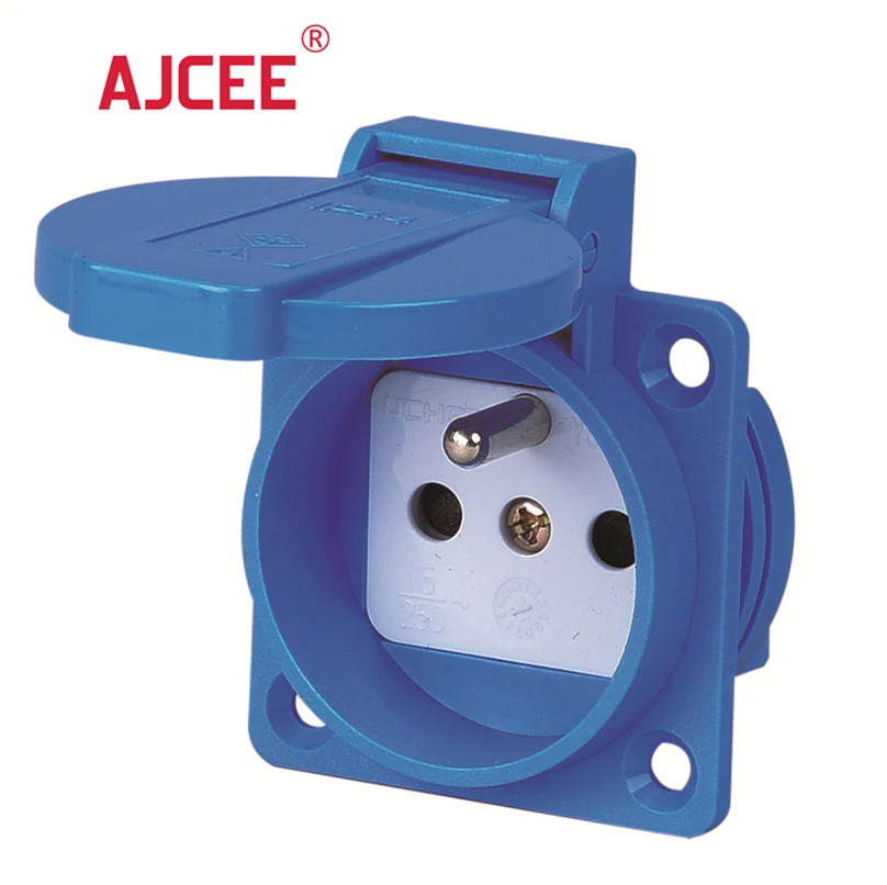 AJCEE SCHUKO  ip44 60309 220v 16a denmark  socket  ce