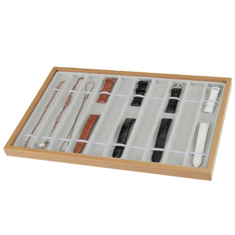 Bamboo 8-bit Watch Sales Display Plate 10-bit Strap Display Plate Necklace Sales Prop Plate