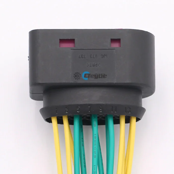  14 pin проектор Фара ксенон HID Разъем жгут проводов свиной хвост подходит для 13-18 Dodge Ram 1500