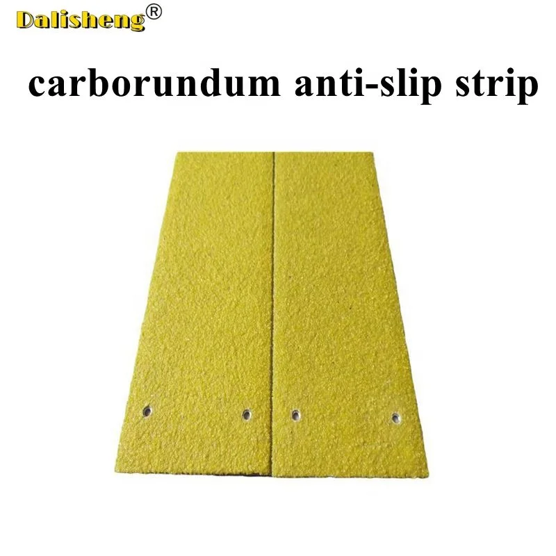 FRP stair nosing Skid plate strip fiberglass Carborundum aluminum nonslip stair nosing strips concrete car ramp anti-slip strip