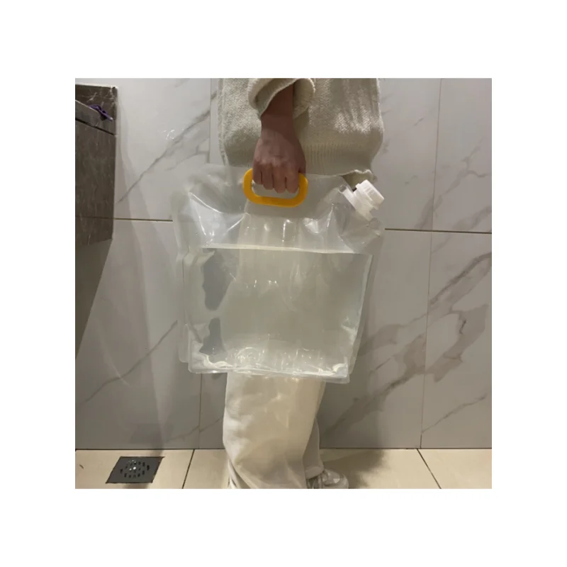 Custom Printed Plastic Water Jars with Spout Fashion Accessories for Liquid Packaging in Juice Bag