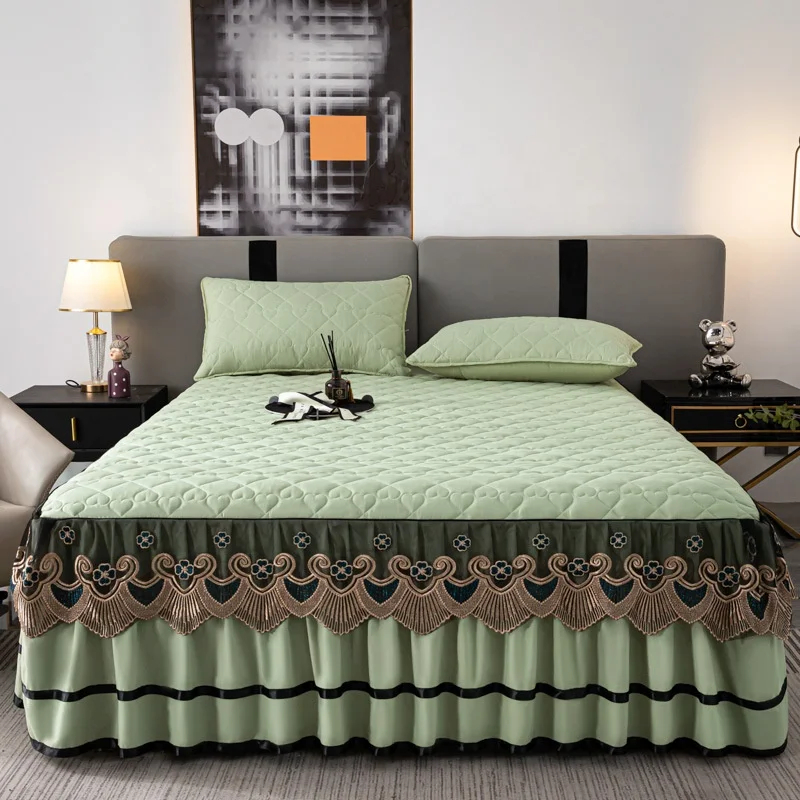 Washable King Queen Dorm Single Size Bed Sheets Skirt with Elastic Belt Bed Skirt Set Home and Hotel Bed Skirt Covers