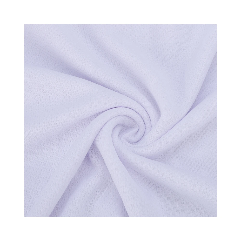 Customizable Sublimation White 150Gsm Polyester Bird Eye Mesh Fabric