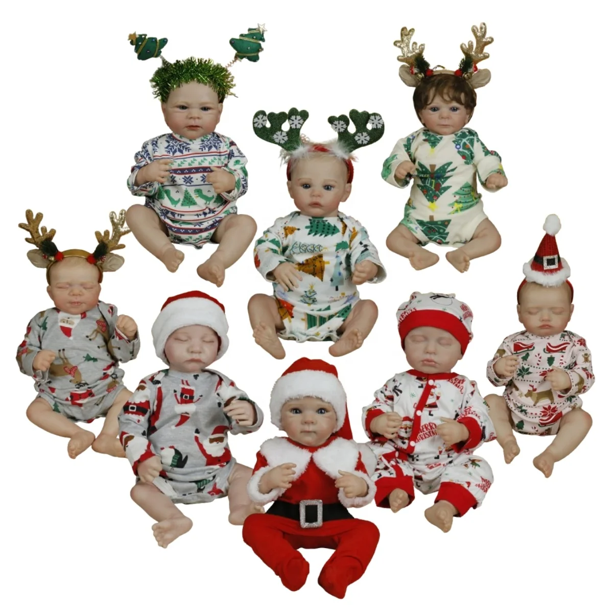 Lifereborn Beautiful Silicone Dolls Baby Newborn Christmas Toys Vinyl Bebe Reborn Baby Dolls for Sale