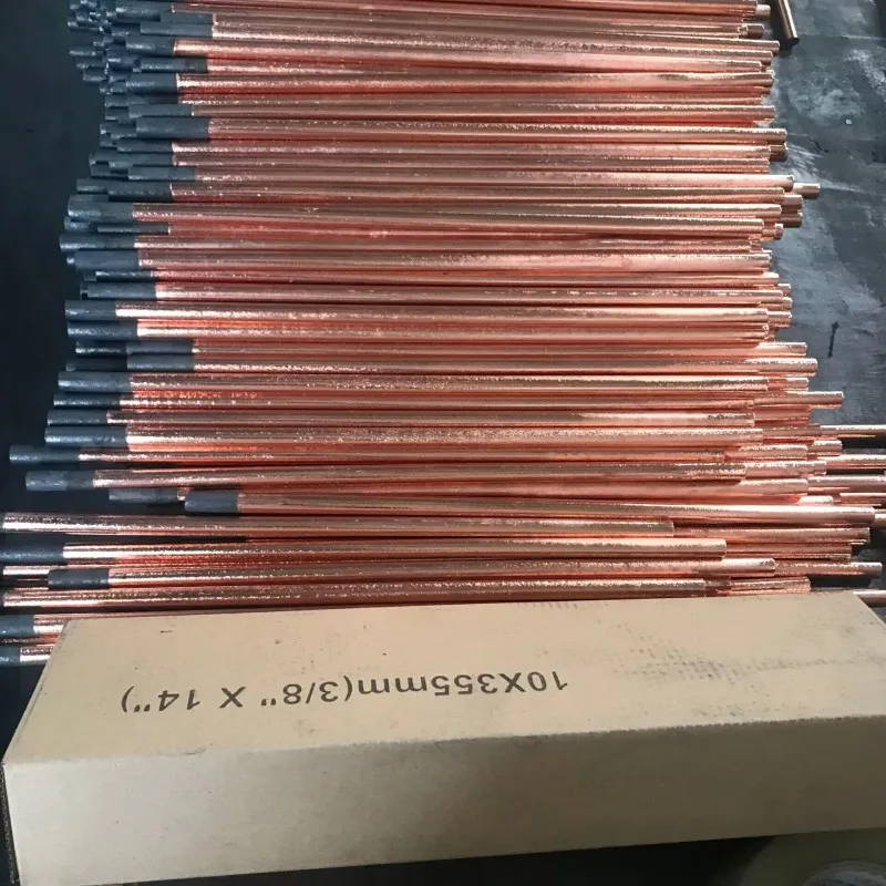 welding rods carbon arc gouging rods parts of copper coated gouging carbon rods (dc) carbon electrodes
