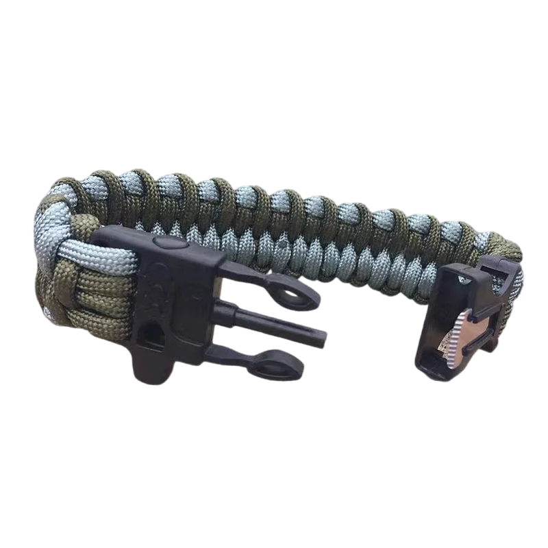 XIWANG 550 sports survival paracord bracelet with whistle buckle paracord bracelet