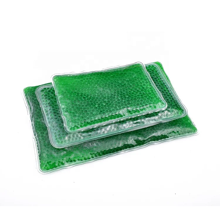 Microwave reusable hot cold pack gel bead hot cold compress cooling gel pad gel ice pack custom hot cold pad