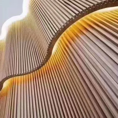 Cheap Wood Plastic Composite Indoor Decorative WPC Fluted Wall Panels