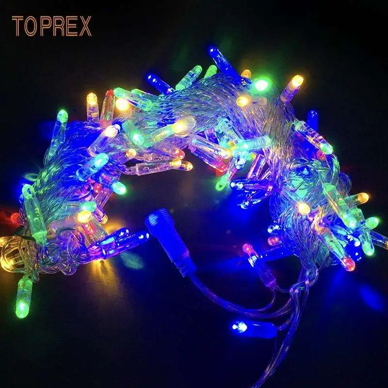 New Waterproof Ip65 Outdoor 110V 220V Rice Strings 10M 100Leds Xmas String Light Home Diwali Decoration Diya Lights For Party