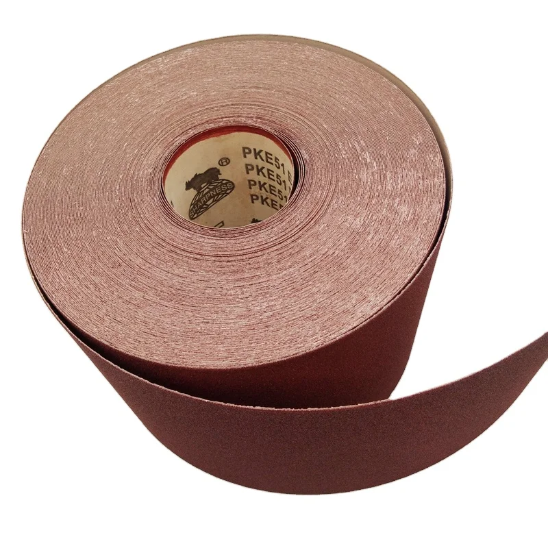 hot sale JB-5 hand torn soft emery cloth roll TJ113 crafts grinding sandpaper furniture polishing gauze ring sanding paper roll