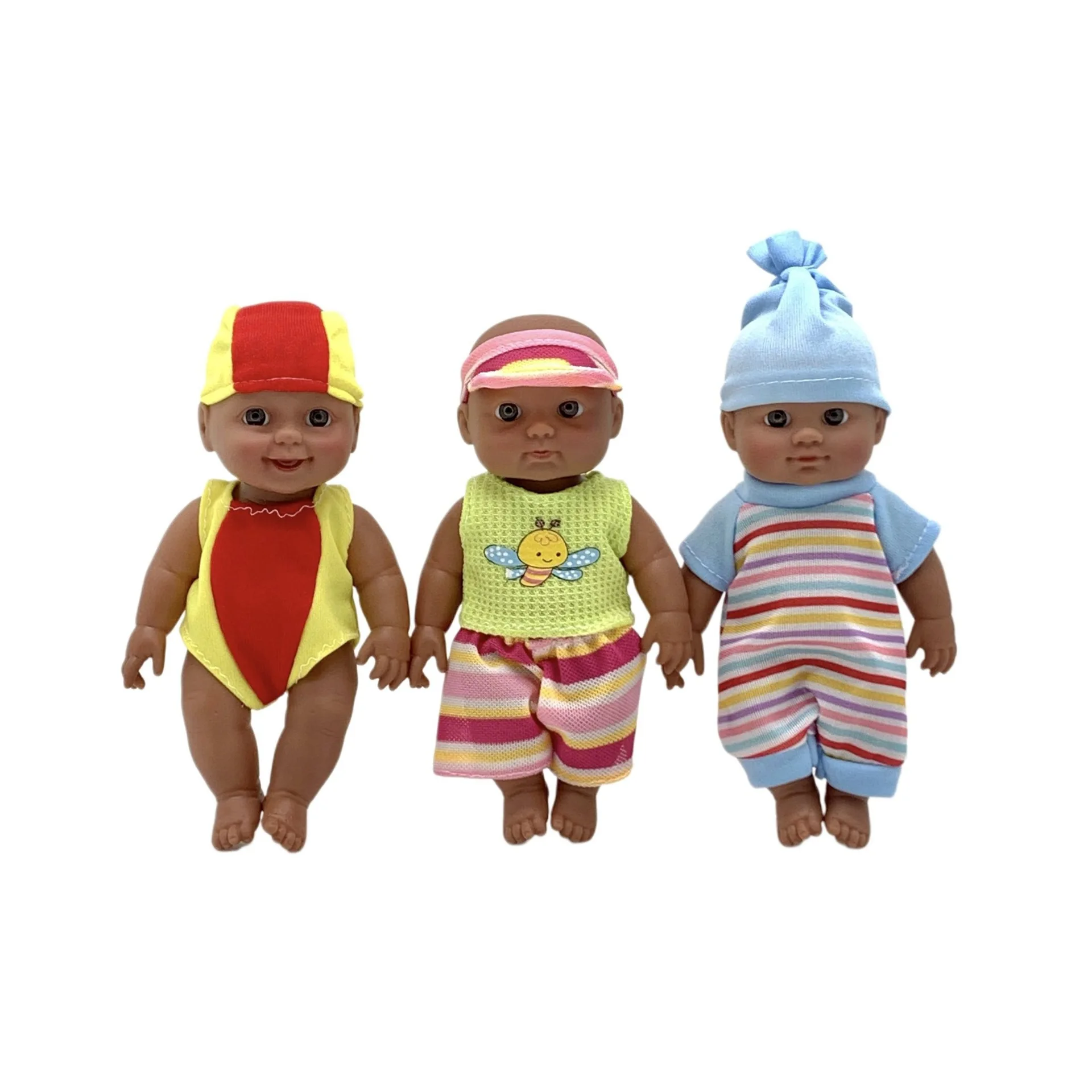Wholesale Customized Factory Direct Black Baby Doll African 33cm Pretty Baby Girl Full Body Black Dolls With Afro Hair