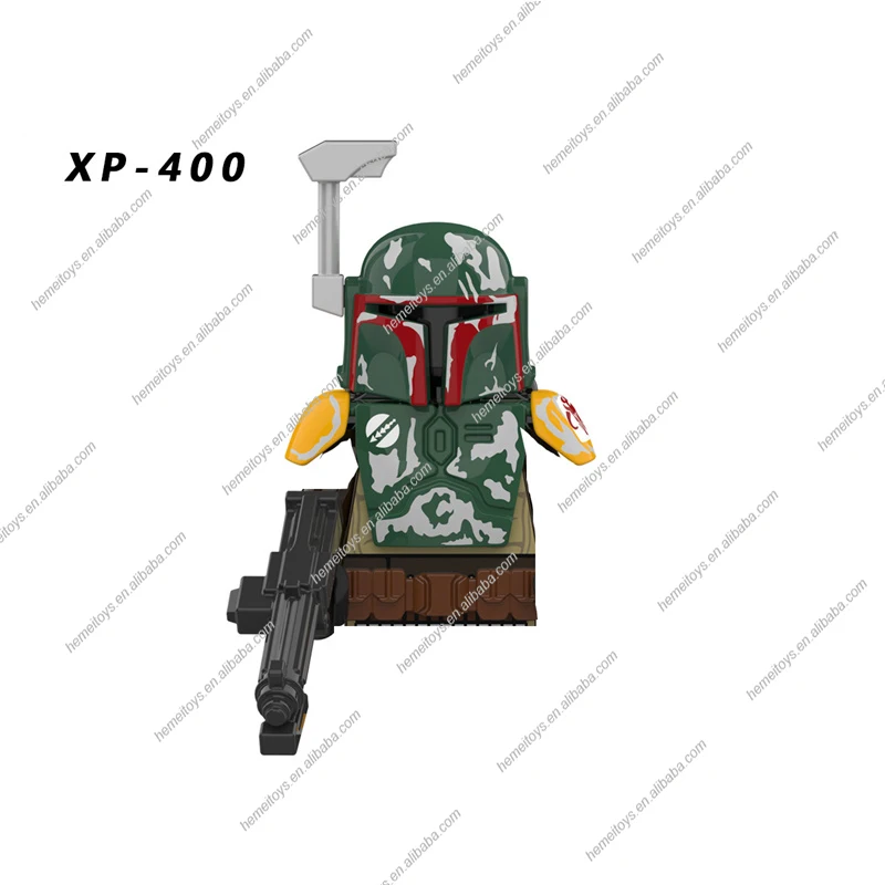 KT1052 Space War Movie Character Bad Batch Dark Trooper Boda Fett Luke Skywalker Omega Mini Action Building Blocks Kids Gift Toy