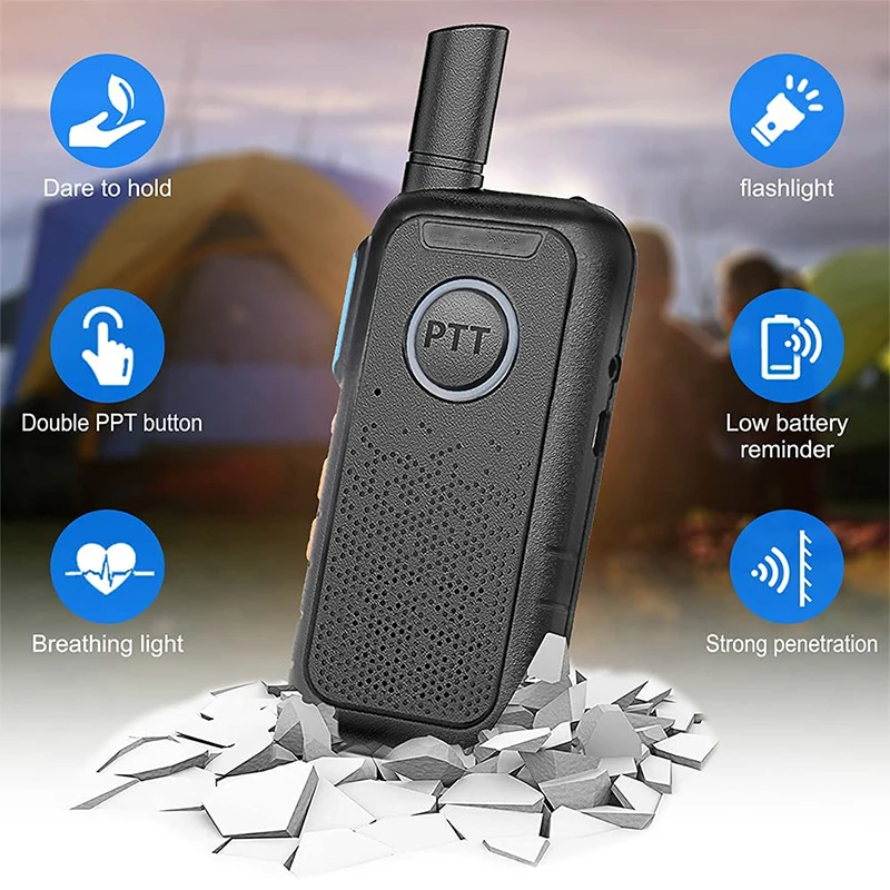 Daytech WT11-2 16 Channels 1.5 Miles long range walkie talkie set two-way radio Wireless Intercom System for Elderly/Kids