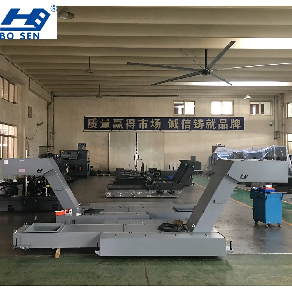 For production and processing center chain belt chip conveyor or hinged belt chip conveyor