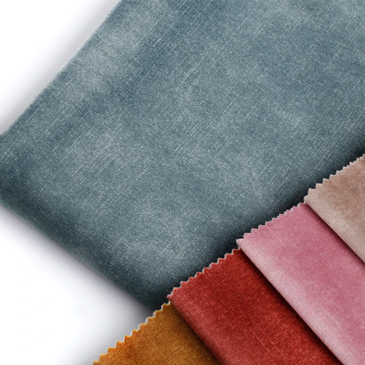 Custom printed plush sofa velvet fabric armchair velour fabric for upholstery