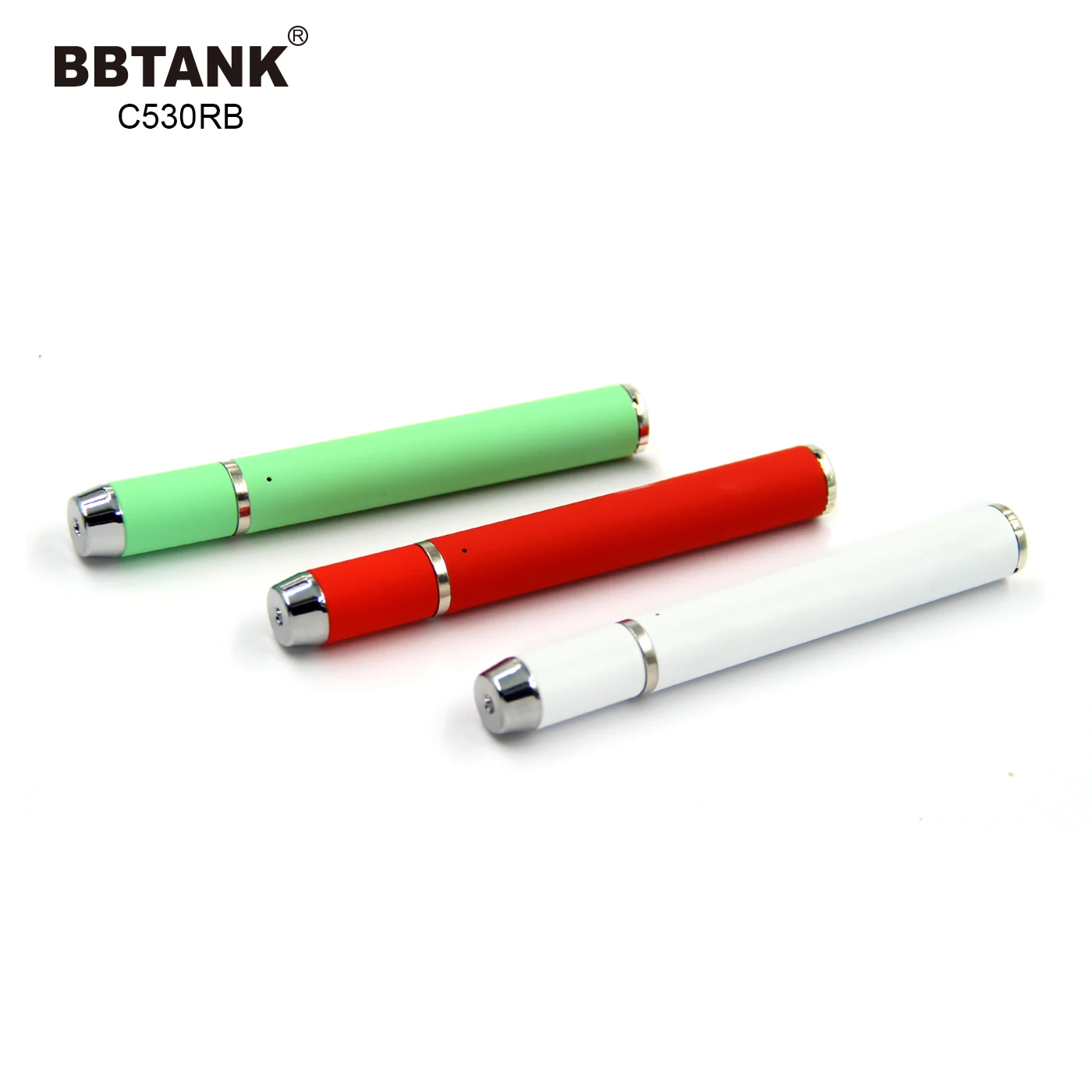  Оптовая продажа электронная сигарета BBTANK cbd перезаряжаемый испаритель ручка аккумулятор 530 мАч со светодиодным тонким сенсорным