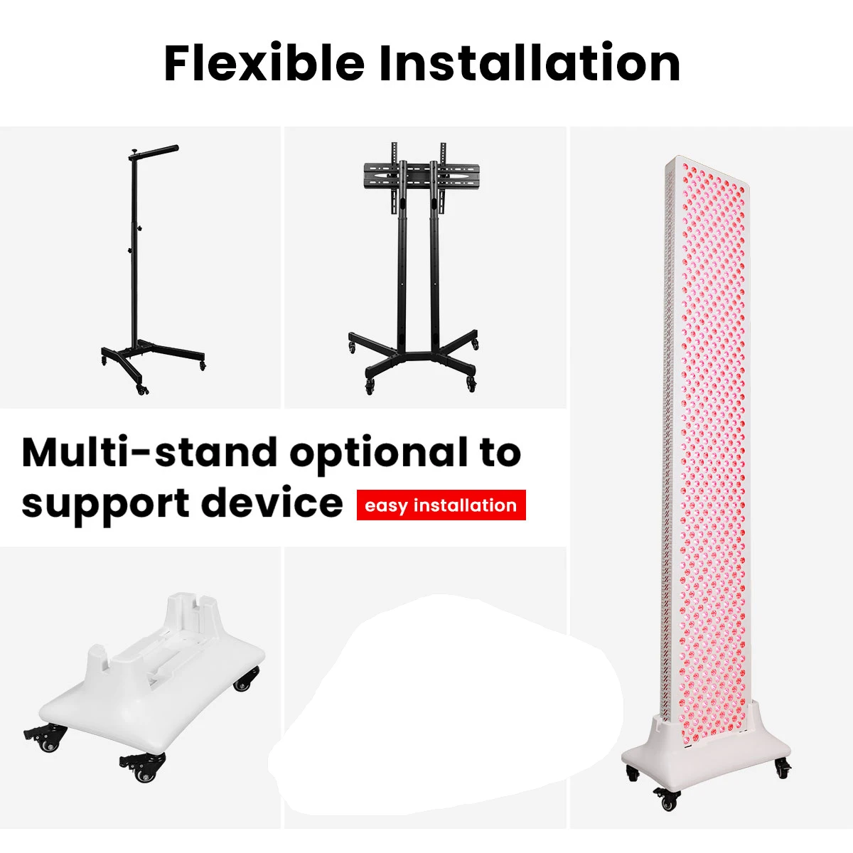 red light therapy panel RL600MAX red light therapy full body multi-spectral red infrared light therapy with touch screen