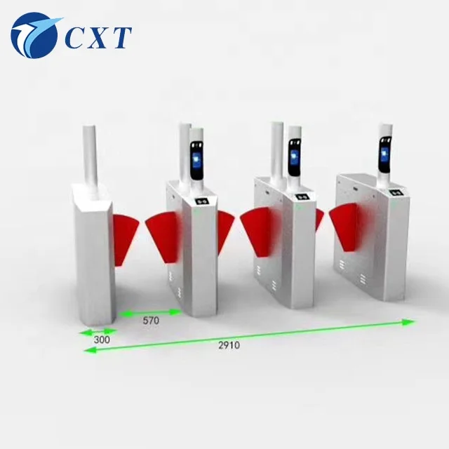 Facial Recognition Security Gate Face Scanner Access Control Flap Turnstile