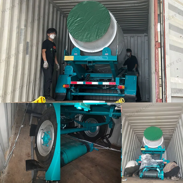 Free custom color & logo 1-3yard Trailer Cement Putty Mixture Mixer Trucks Hot Sale Portable Mini Concrete Mixing Agitator Truck