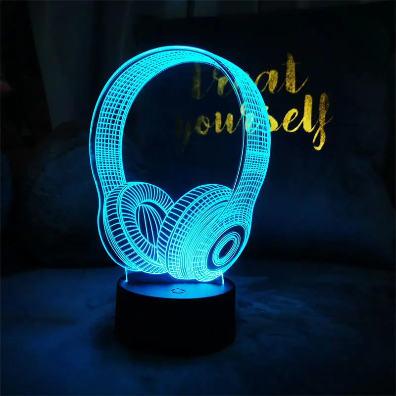 Promotion Game logo 3D Illusion decorative lights Multi-control Led lighting game room decoration pieces night lights
