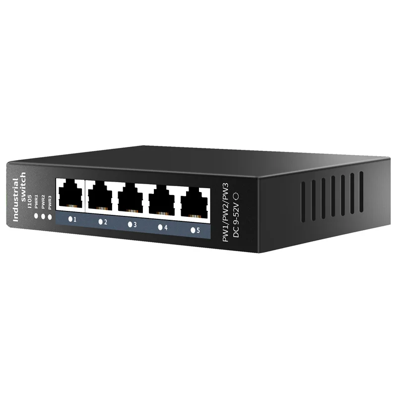 Factory Price Industrial Ethernet Switch Network 10/100mbps Port DIN-RAILSUPPORT Base-T  IP40 Fanless Industrial Network Switch
