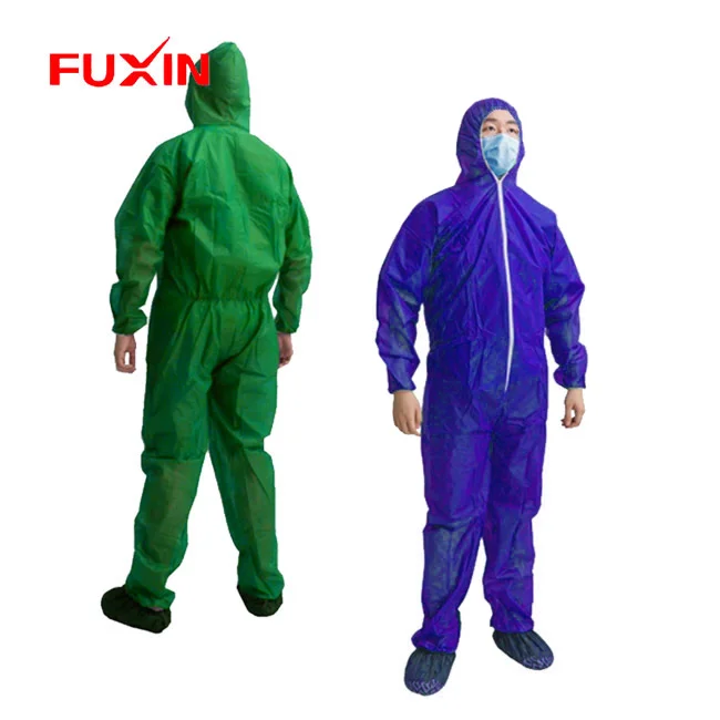 Polypropylene Non woven Safety Isolation Coverall TYPE 5/6