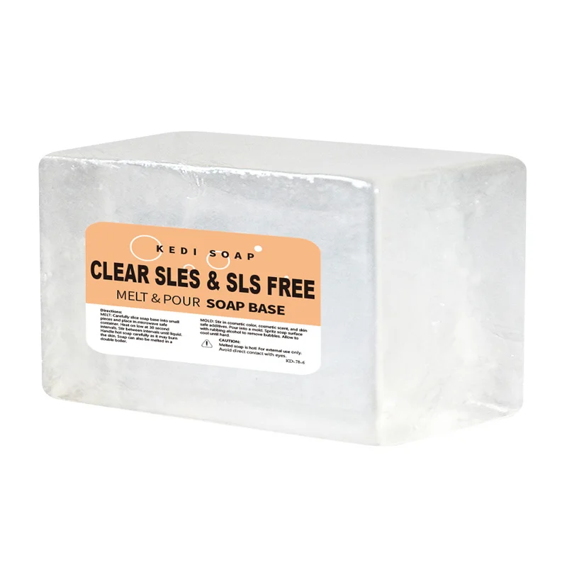 KD-78-6 1 кг прозрачный SLES и SLS Бесплатная расплава и залить мыльной основы по оптовым ценам от поставщика производитель