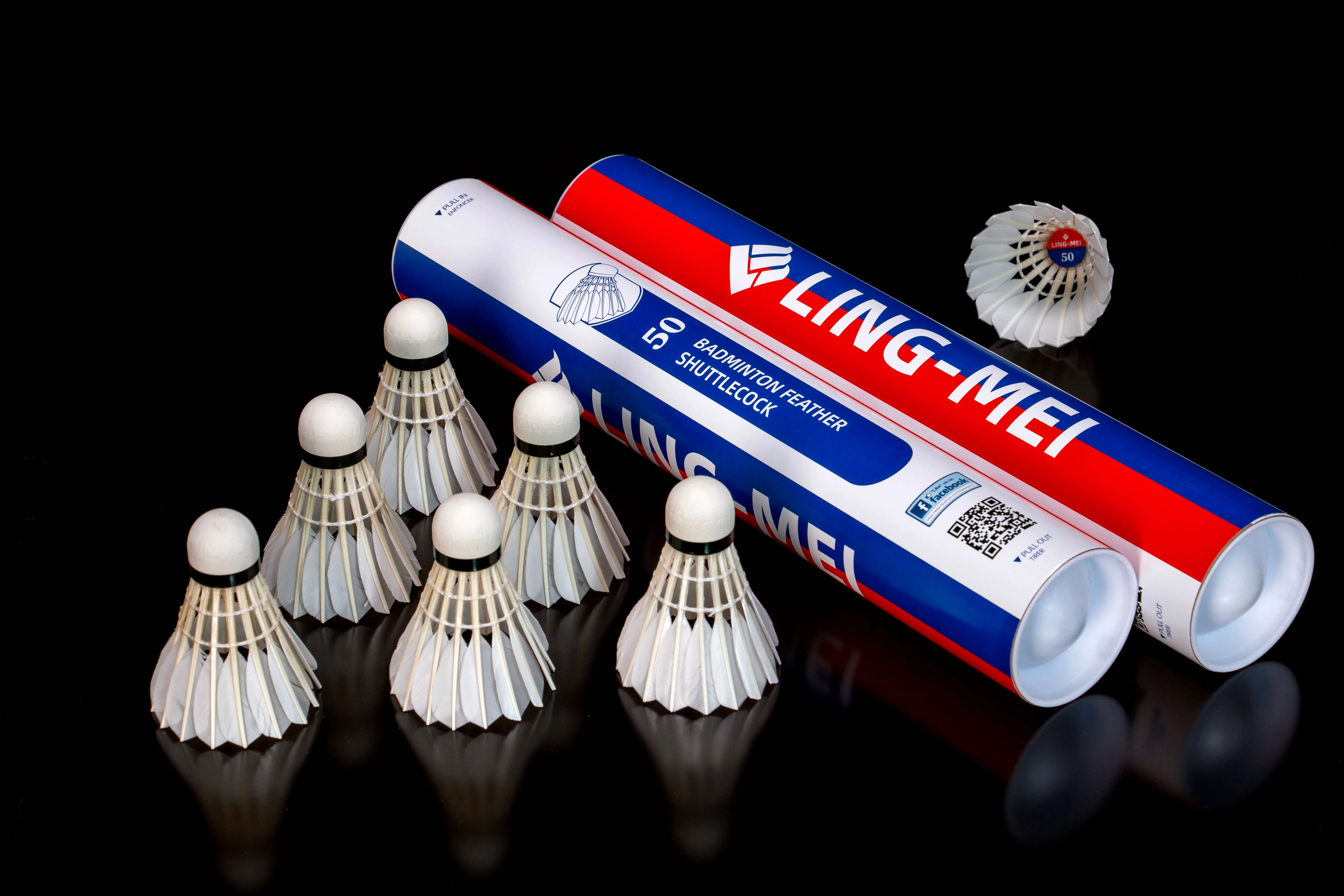 Bestsellers around the world Direct Sales from Origin Badminton Shuttlecock Shuttles Ball Goose Duck Feather LINGMEI-50