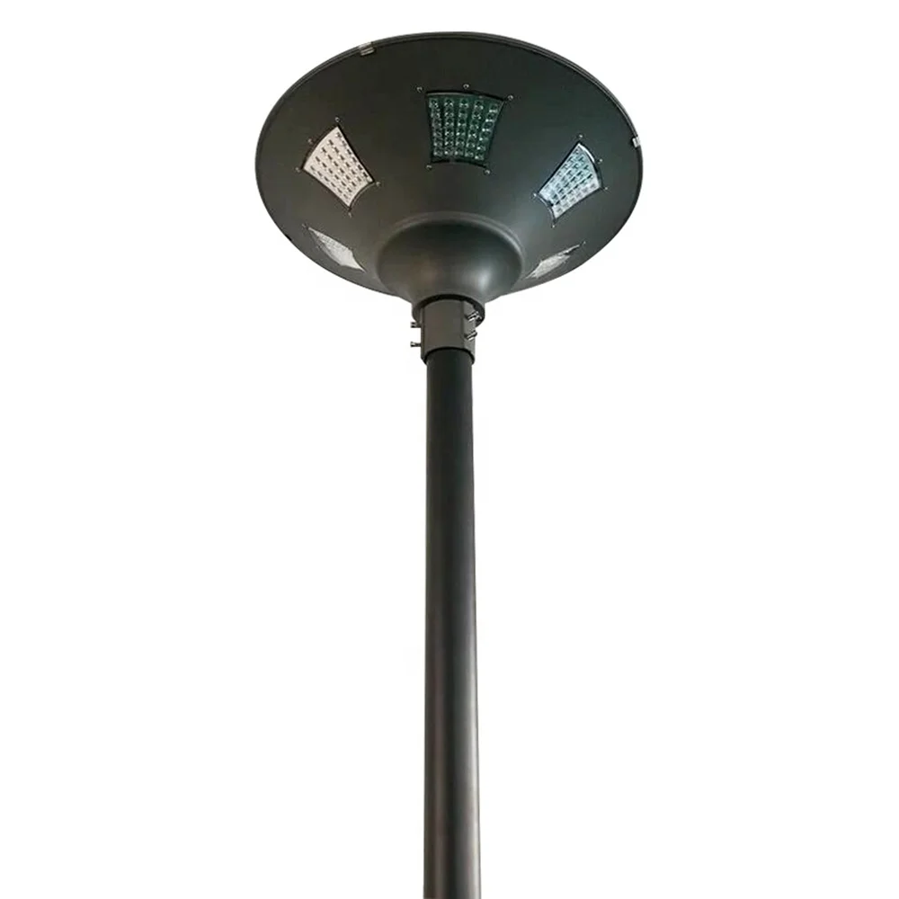 Super Brightness UFO Ip65 Waterproof All In One 25W 35W 50W Led Power Garden Bollard Solar Light