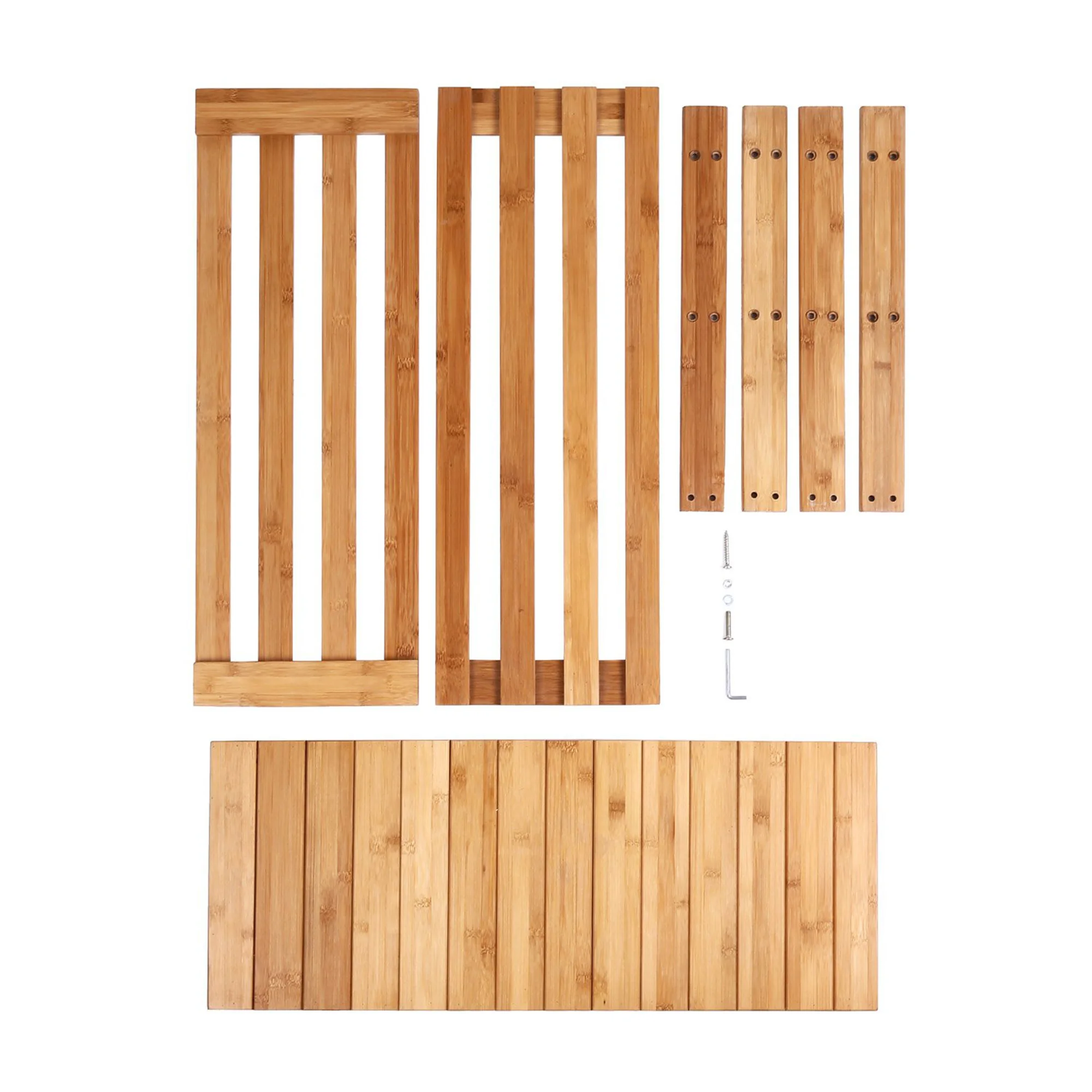 Sturdy Shoe Rack Bench 3-Tier Bamboo Shoes Organizer Ideal For Entryway