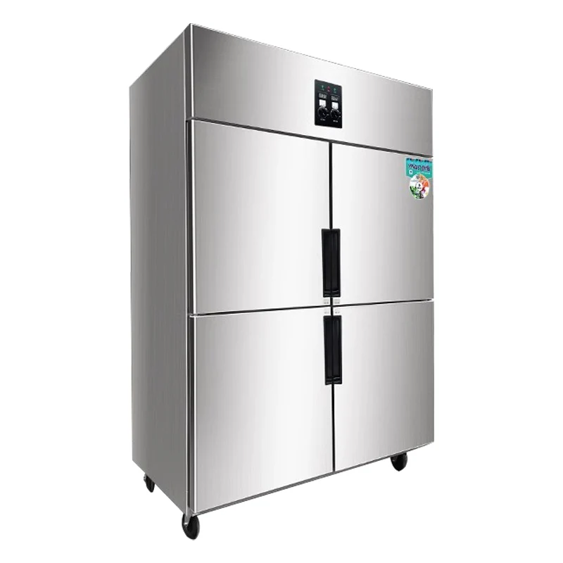 4-Door Freezer Fully refrigerated Stainless Steel Commercial Refrigerator Kitchen  Freezer Fridge Machine Equipment