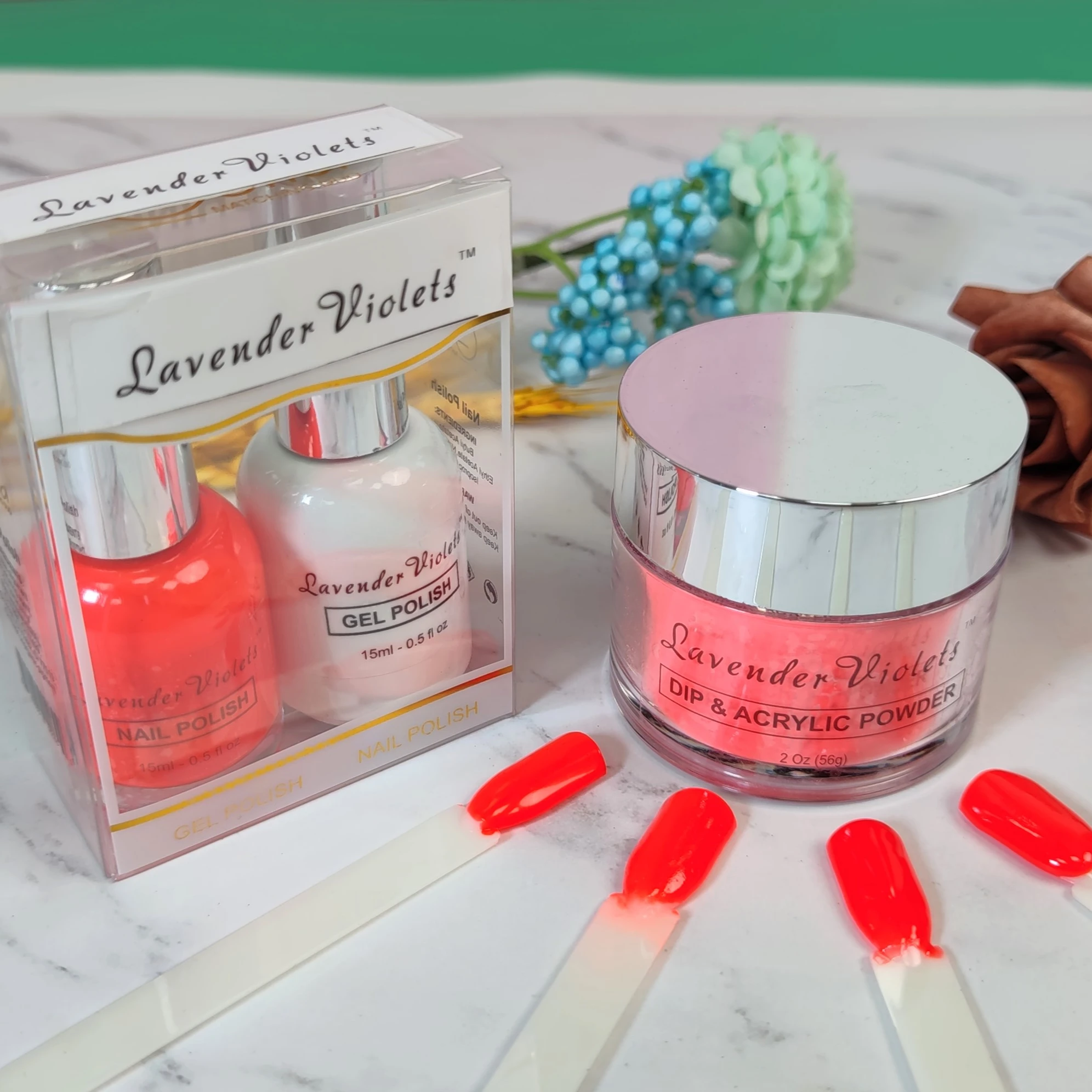 Custom your logo 3 in 1 Acrylic Dipping Powder color match gel polish and nail lacquer