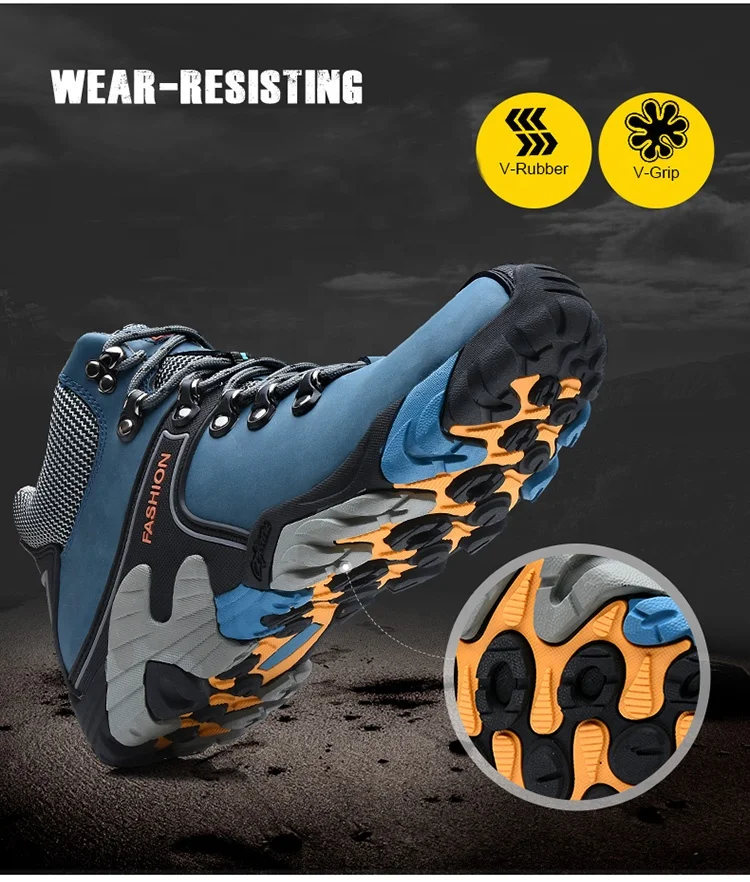 Походная обувь; Мужские уличные ботинки; Водонепроницаемые зимние высокие кроссовки для альпинизма; Охотничьи ботинки для мужчин; Кроссовки