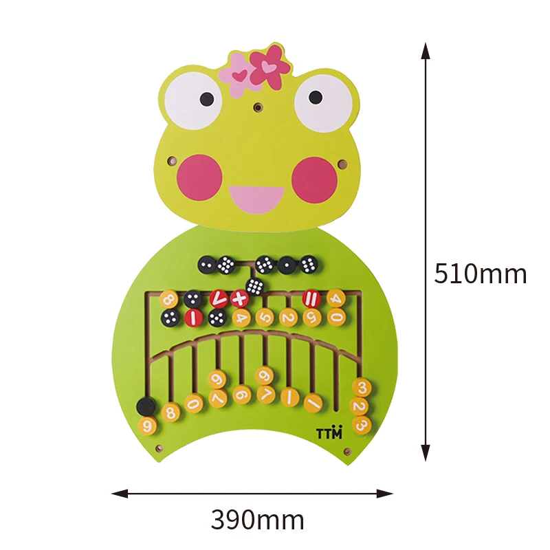 Wholesale Early Educational Center Interactive Wooden Frog Wall Play Game Puzzle Preschool Toys
