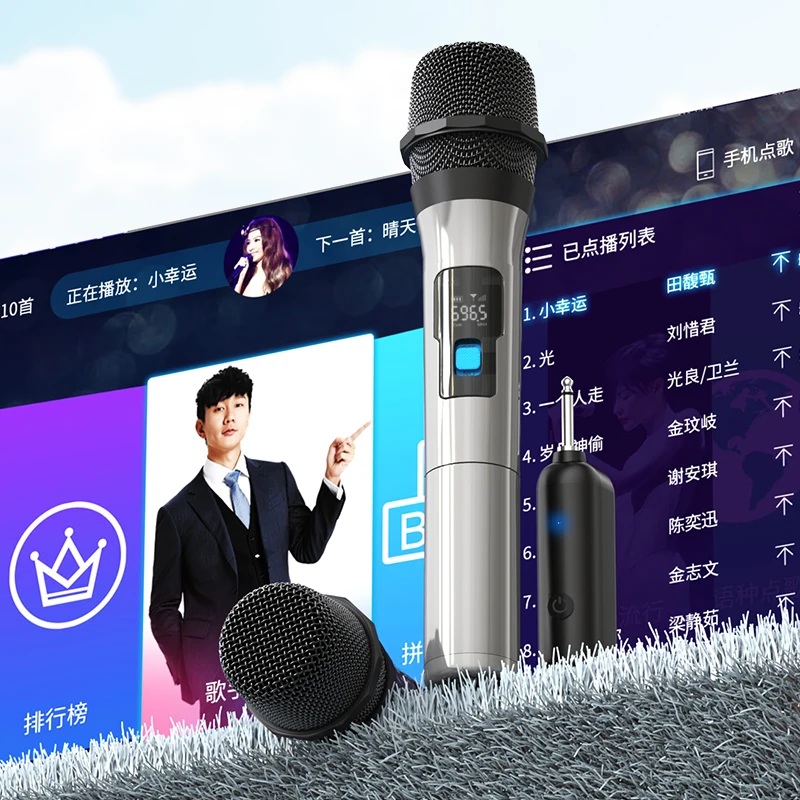 Портативный микрофон с большим радиусом действия портативный динамик Музыкальный Микрофон для караоке